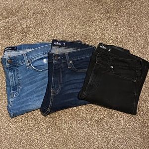 3 Pairs of Hollister Skinny Jeans